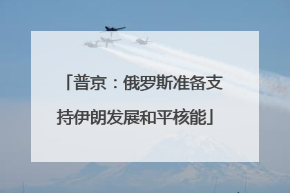 普京：俄罗斯准备支持伊朗发展和平核能