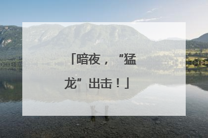 暗夜，“猛龙”出击！