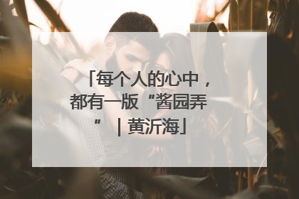 每个人的心中，都有一版“酱园弄”｜黄沂海