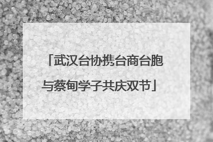 武汉台协携台商台胞与蔡甸学子共庆双节