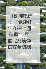 株洲电信：“党建红”守护“通信蓝” 军警民共筑通信安全防线