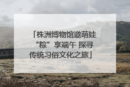 株洲博物馆邀萌娃“粽”享端午 探寻传统习俗文化之旅