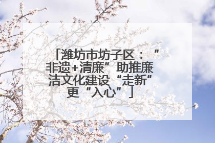 潍坊市坊子区：“非遗+清廉”助推廉洁文化建设“走新”更“入心”