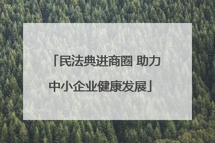 民法典进商圈 助力中小企业健康发展