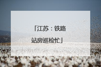 江苏：铁路站房巡检忙