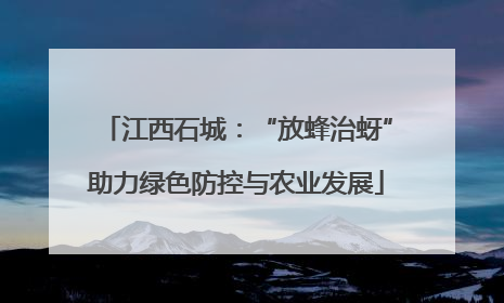 江西石城：“放蜂治蚜”助力绿色防控与农业发展