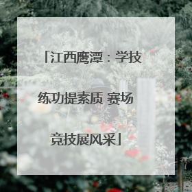 江西鹰潭：学技练功提素质 赛场竞技展风采