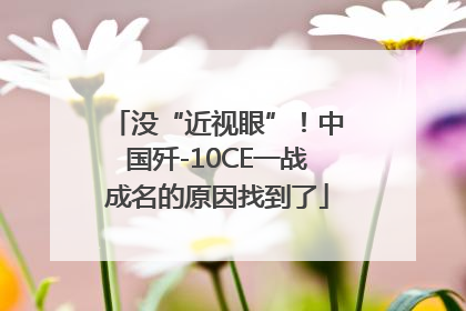 没“近视眼”！中国歼-10CE一战成名的原因找到了