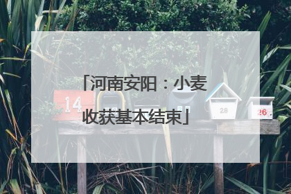 河南安阳：小麦收获基本结束