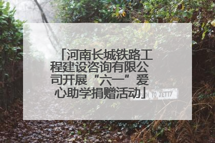 河南长城铁路工程建设咨询有限公司开展“六一”爱心助学捐赠活动