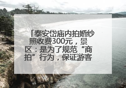 泰安岱庙内拍婚纱照收费300元，景区：是为了规范“商拍”行为，保证游客体验，收取费用全部上交国库