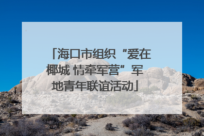 海口市组织“爱在椰城 情牵军营”军地青年联谊活动