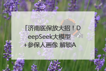 济南医保放大招！DeepSeek大模型+参保人画像 解锁AI医保管家新体验