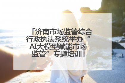 济南市场监管综合行政执法系统举办“AI大模型赋能市场监管”专题培训