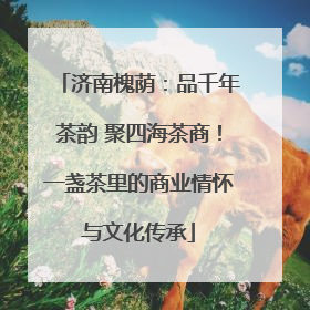 济南槐荫：品千年茶韵 聚四海茶商！一盏茶里的商业情怀与文化传承