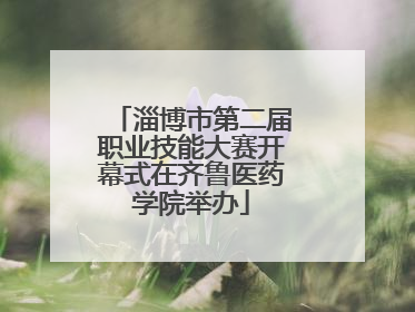 淄博市第二届职业技能大赛开幕式在齐鲁医药学院举办