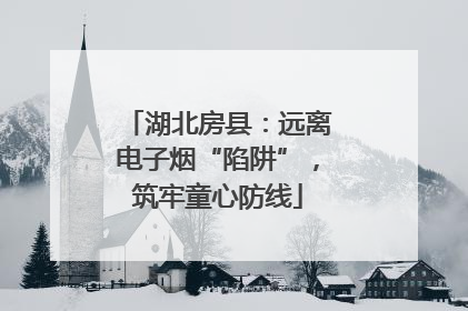 湖北房县：远离电子烟“陷阱”，筑牢童心防线