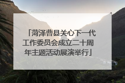 菏泽曹县关心下一代工作委员会成立二十周年主题活动展演举行