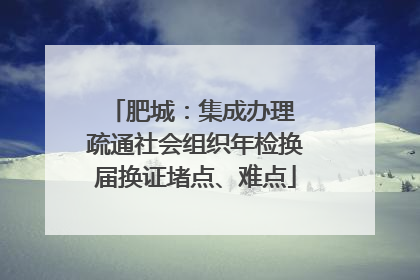 肥城：集成办理 疏通社会组织年检换届换证堵点、难点