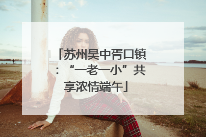 苏州吴中胥口镇：“一老一小”共享浓情端午