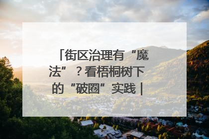 街区治理有“魔法”？看梧桐树下的“破圈”实践｜我在街区当书记