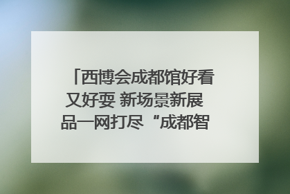 西博会成都馆好看又好耍 新场景新展品一网打尽“成都智造”｜西博视界