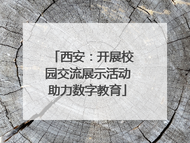 西安：开展校园交流展示活动助力数字教育