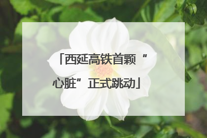 西延高铁首颗“心脏”正式跳动