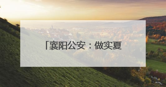 襄阳公安：做实夏日“夜警务” 护航城市“夜精彩”