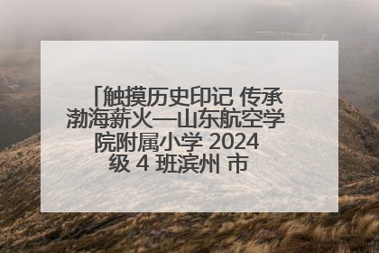 触摸历史印记 传承渤海薪火—山东航空学院附属小学 2024 级 4 班滨州 市档案馆研学实践活动