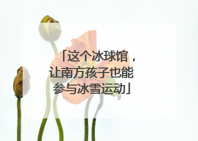这个冰球馆，让南方孩子也能参与冰雪运动