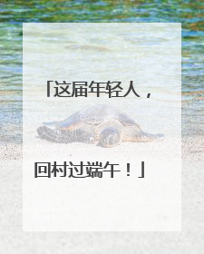 这届年轻人，回村过端午！
