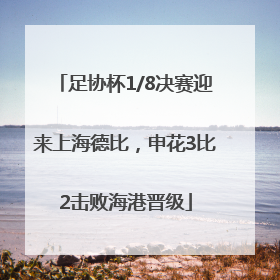 足协杯1/8决赛迎来上海德比，申花3比2击败海港晋级