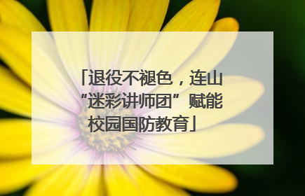 退役不褪色，连山“迷彩讲师团”赋能校园国防教育