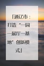 通辽市：打造“一园一展厅一基地”创新模式