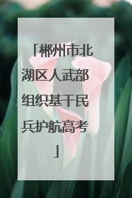 郴州市北湖区人武部组织基干民兵护航高考