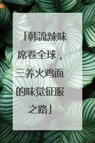 韩流辣味席卷全球，三养火鸡面的味觉征服之路