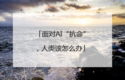 面对AI“抗命”，人类该怎么办