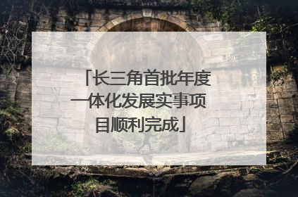 长三角首批年度一体化发展实事项目顺利完成