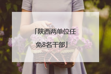 陕西两单位任免8名干部