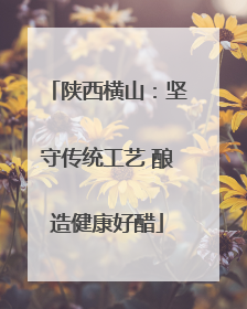 陕西横山：坚守传统工艺 酿造健康好醋