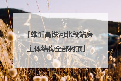 雄忻高铁河北段站房主体结构全部封顶
