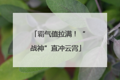 霸气值拉满！“战神”直冲云霄