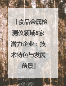 食品金属检测仪领域8家潜力企业：技术特色与发展前景
