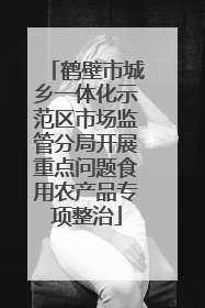 鹤壁市城乡一体化示范区市场监管分局开展重点问题食用农产品专项整治