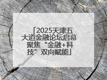 2025天津五大道金融论坛启幕 聚焦“金融+科技”双向赋能