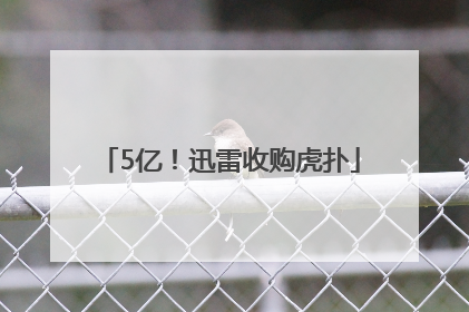5亿！迅雷收购虎扑