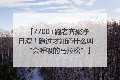 7700+跑者齐聚净月潭！跑过才知道什么叫“会呼吸的马拉松”