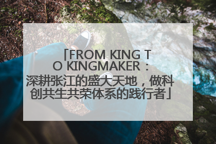 FROM KING TO KINGMAKER：深耕张江的盛大天地，做科创共生共荣体系的践行者